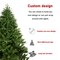 6 -foot artificial Christmas tree with no light, no light hinged cloud fir PVC/PE Christmas tree, suitable for indoor and outdoor